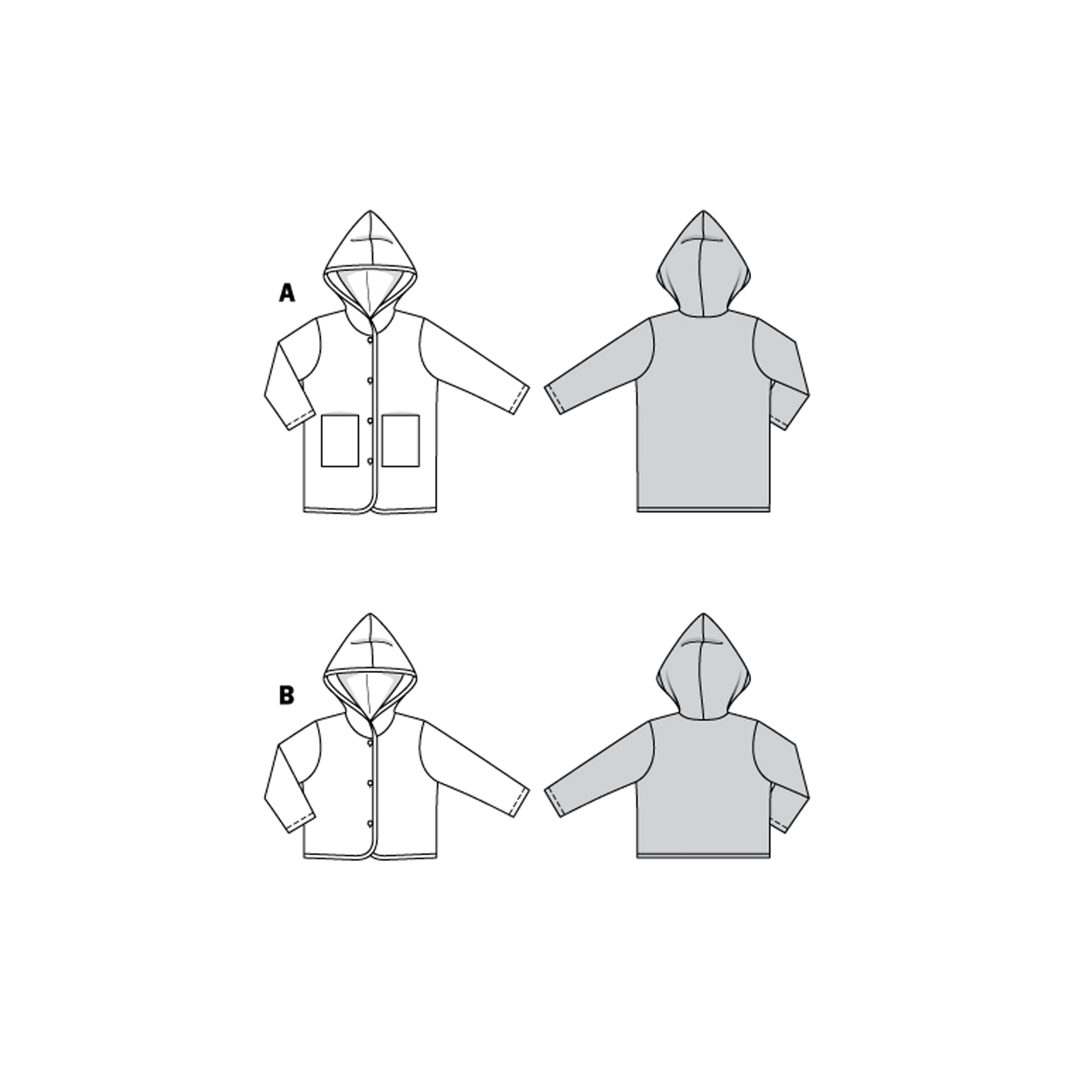 Burda Pattern 9289 Children's Coat β Jacket β Hood - Image 2