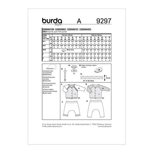 Burda Pattern 9297 Misses' Casual Jackets  &  Bottoms (1M-3) - Image 4