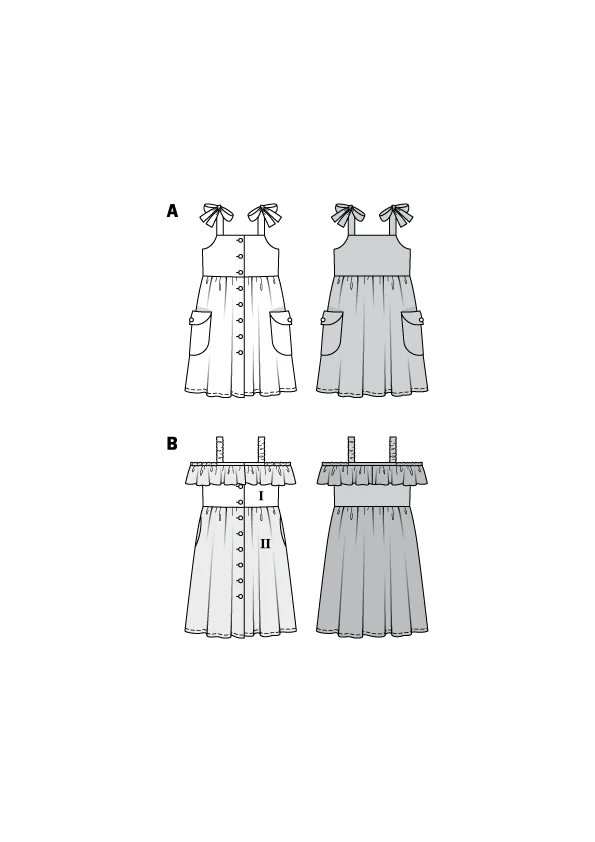Burda Pattern X09304 Children's Tops (6-11) - Image 5