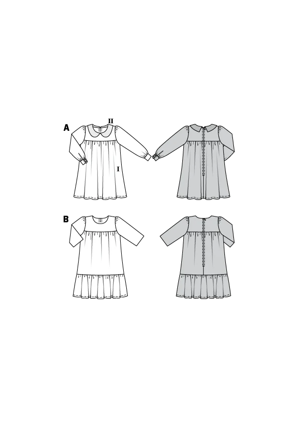 Burda Pattern X09305 Children's Dresses (2-7) - Image 8