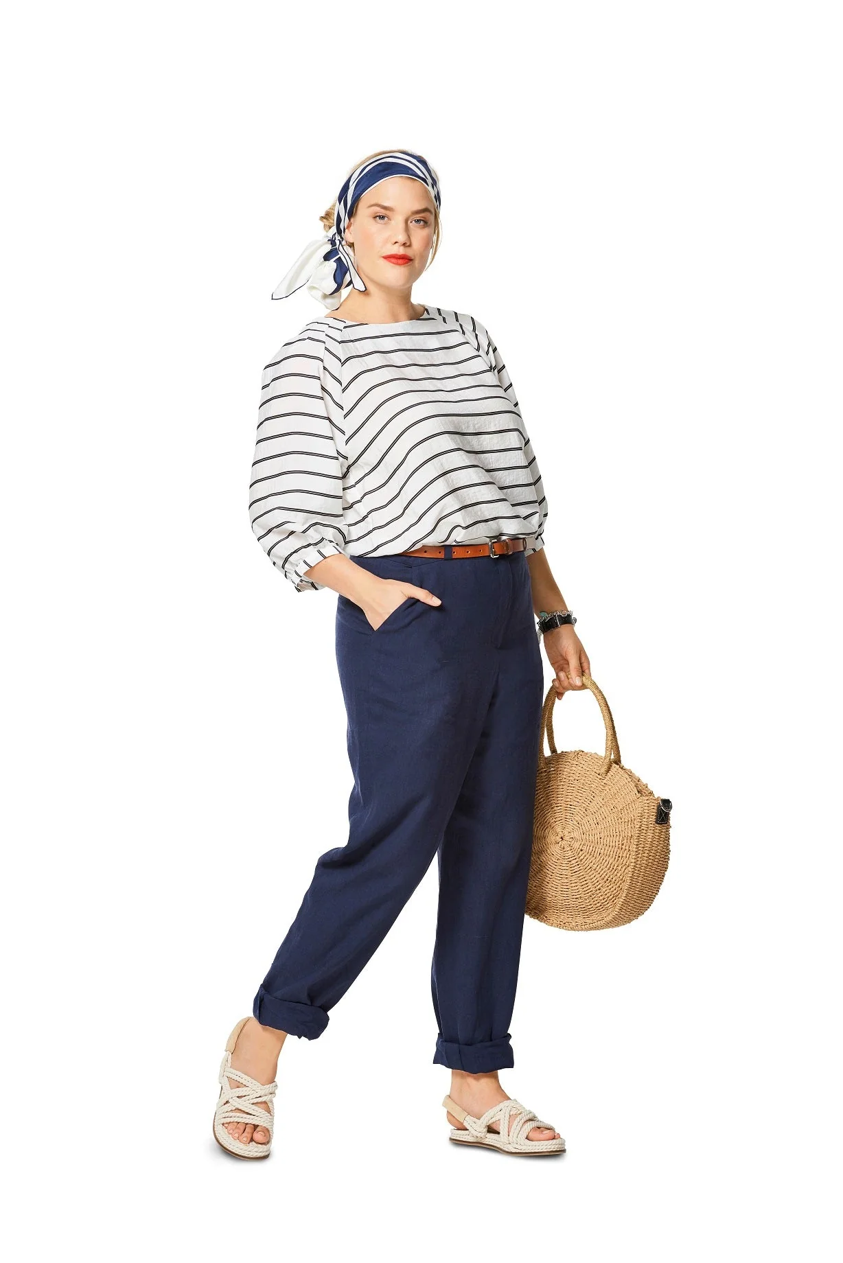 Burda Pattern 6309 Women's back elastic pants - Image 3
