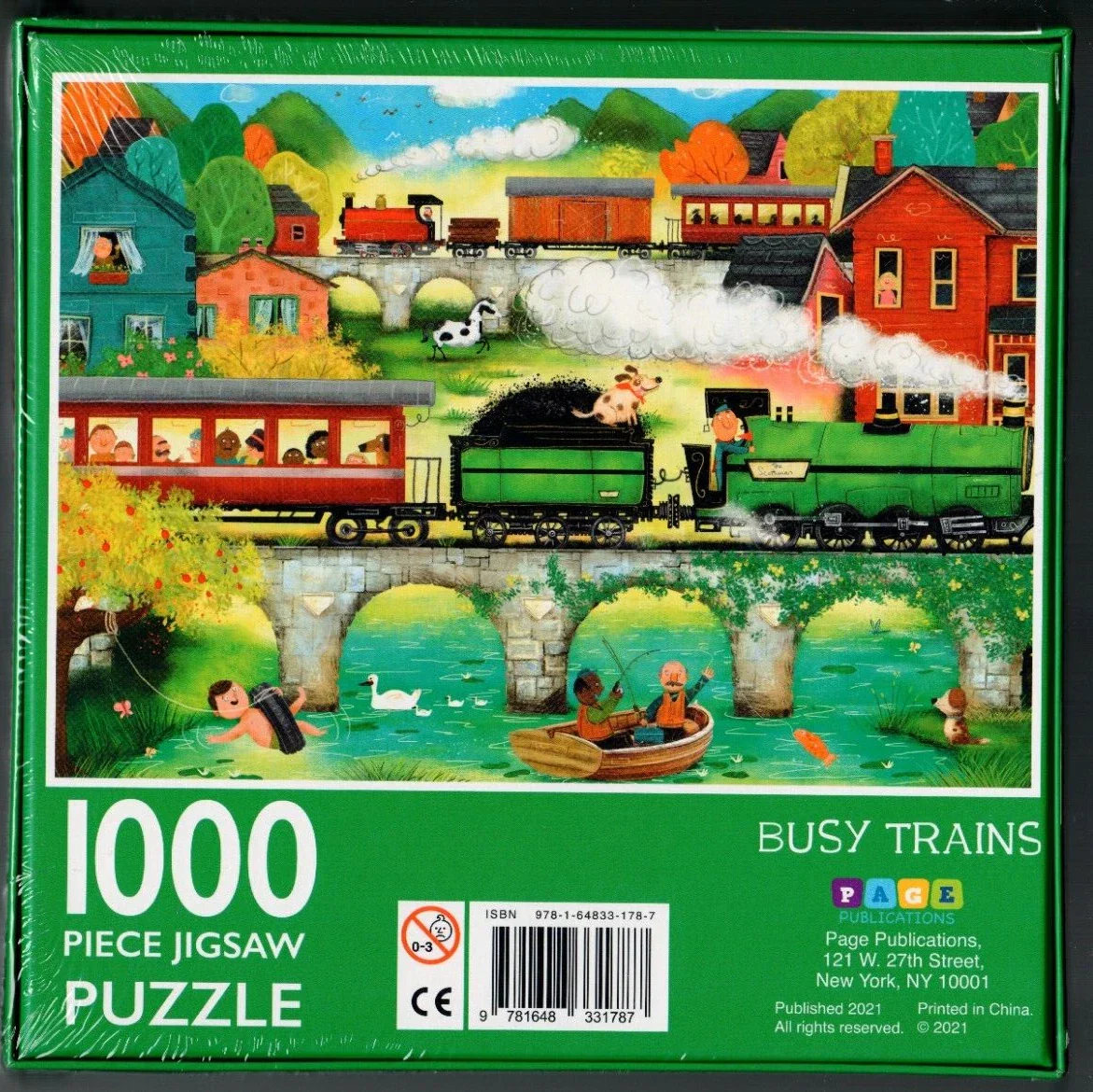 Busy Trains Jigsaw Puzzle, 1000-Piece - Image 2