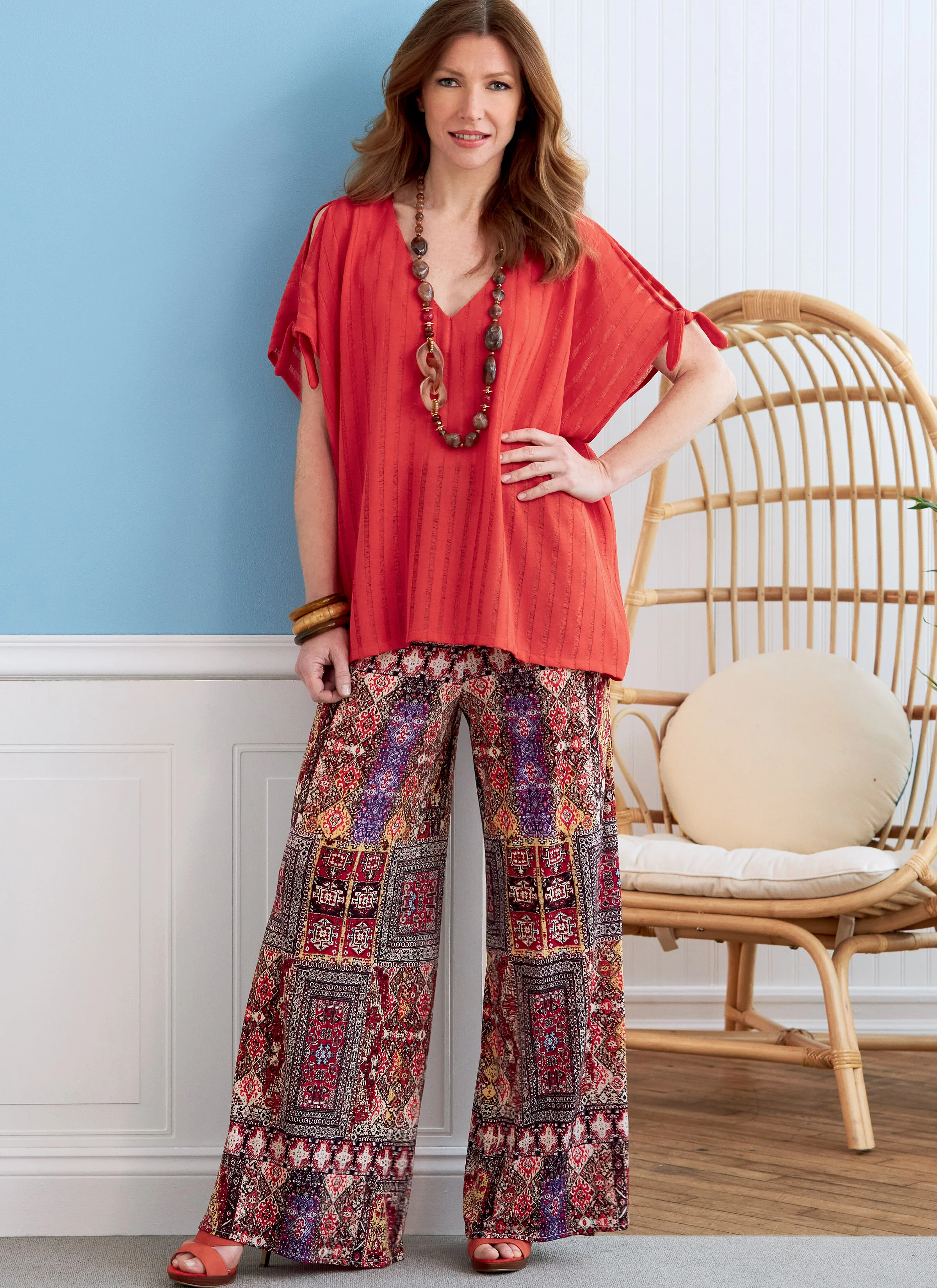 Butterick Pattern B6853 Misses' V-Neck Pullover Tunic & Dresses - Image 3