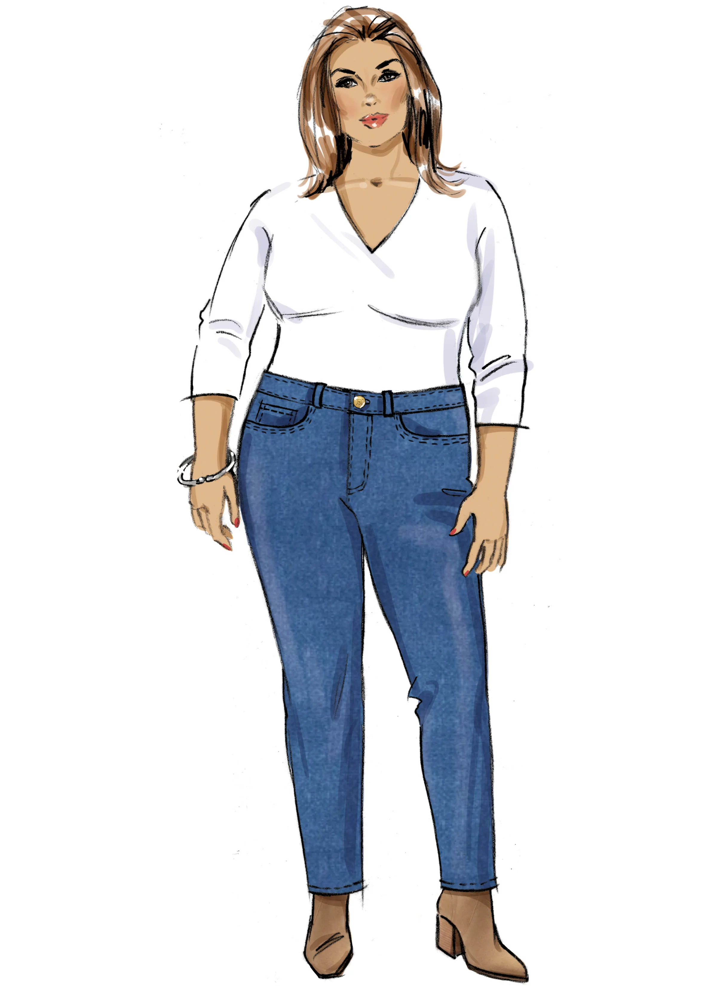 Butterick B6912 Women's Jeans - Image 4