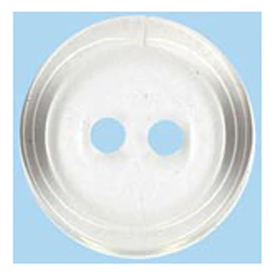 Sullivans Plastic Button, Clear- 20 mm