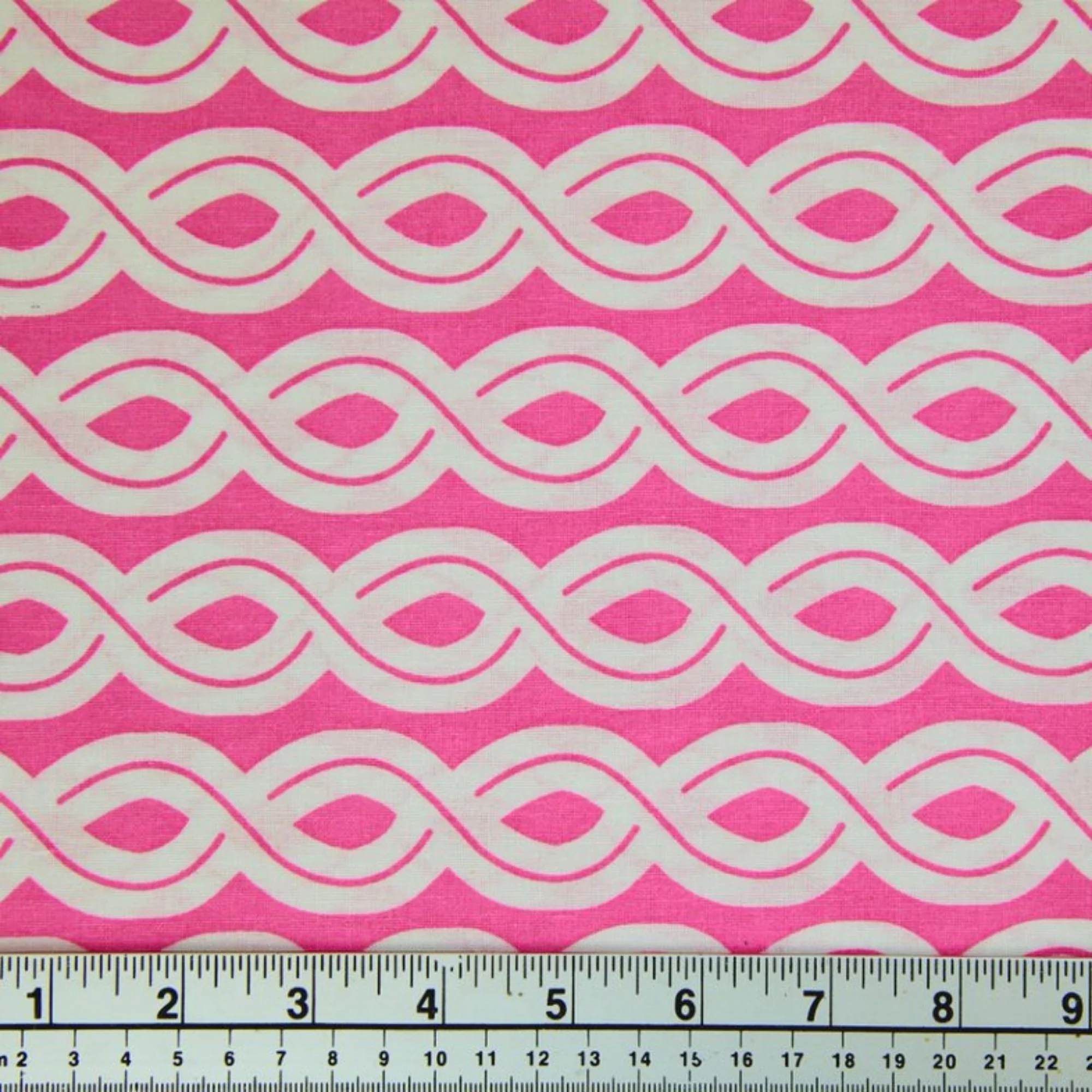 Sunny Vibe Fabric, Ropes Pink- Width 112cm