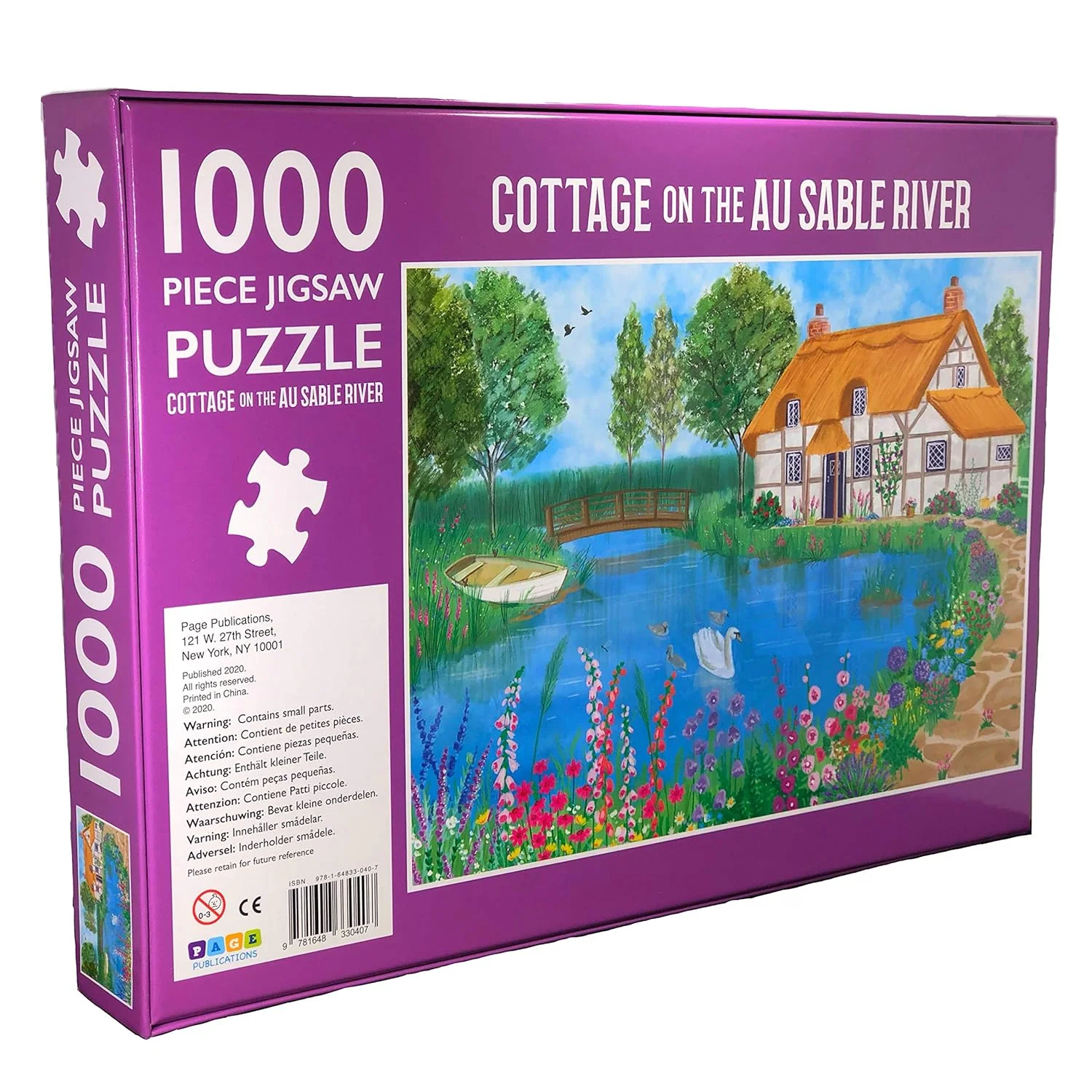 Cottage on the AU Sable River Jigsaw Puzzle, 1000-Piece - Image 3
