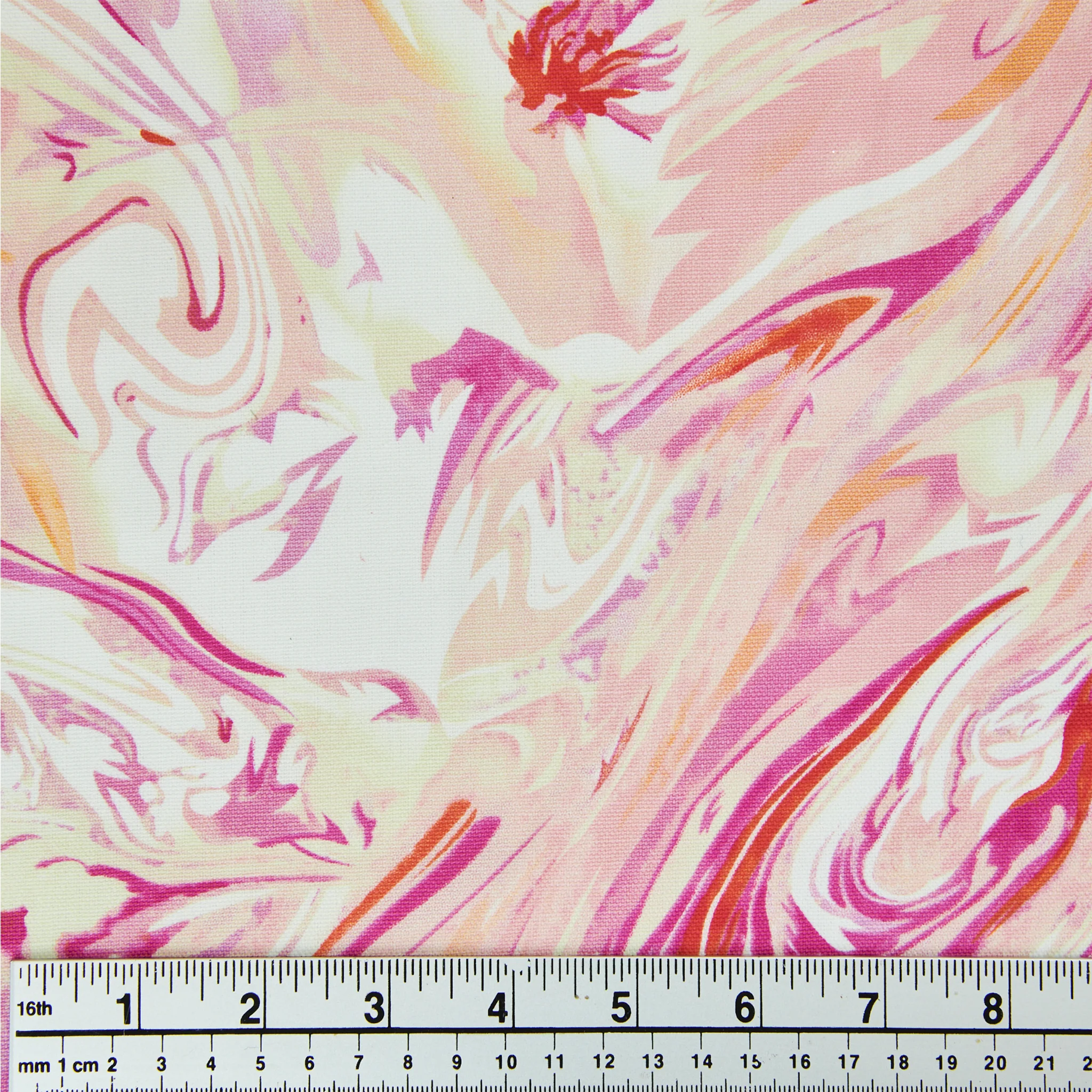 Cotton Duck Fabric, Pink Marble- Width 140cm - Image 4