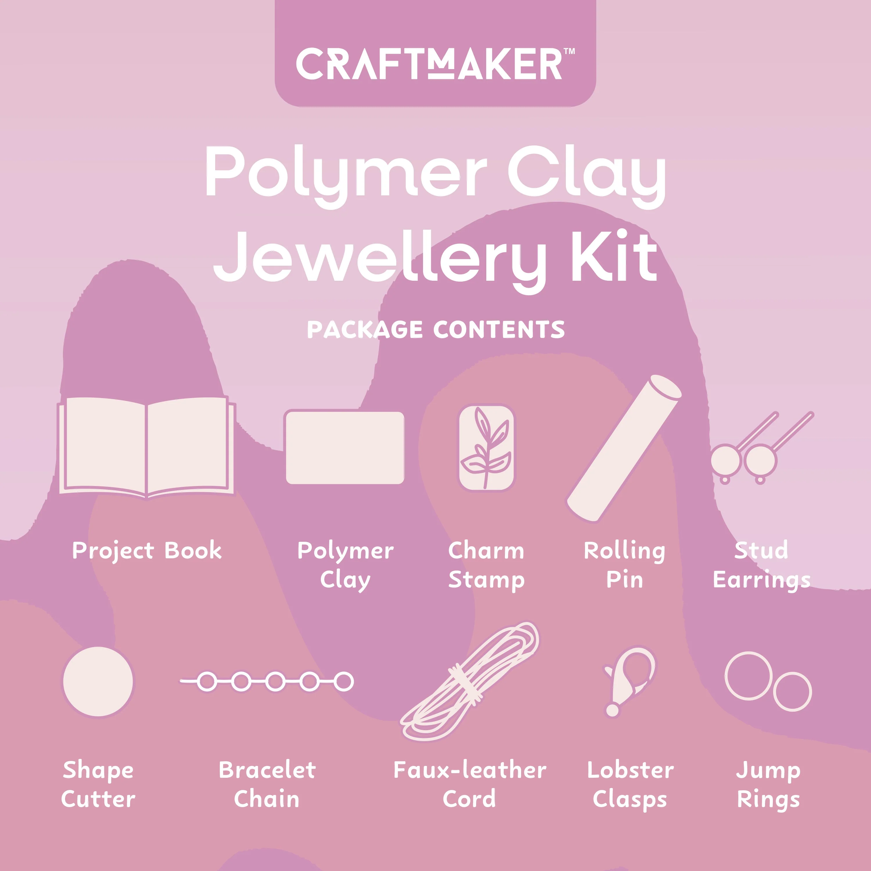 Craft Maker Polymer Clay Jewellery Kit (2025 ed) - Image 5