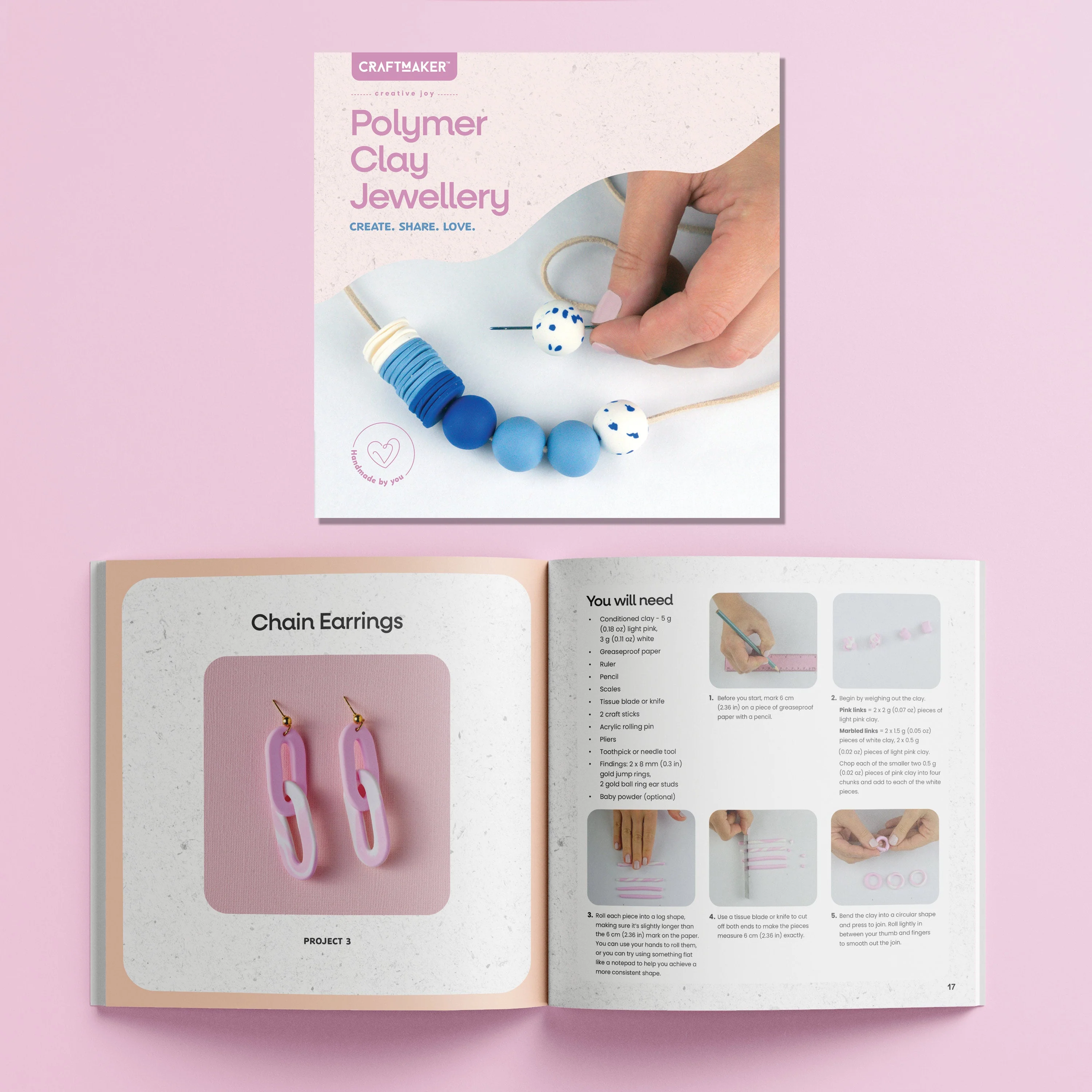 Craft Maker Polymer Clay Jewellery Kit (2025 ed) - Image 6