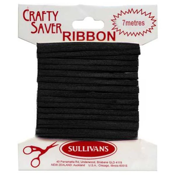 Crafty Saver Satin Ribbon, 3mm x 7m - Image 2