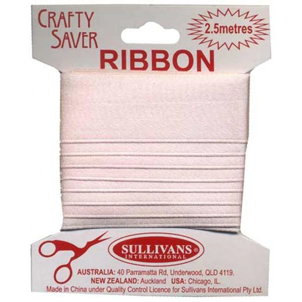 Crafty Saver Satin Ribbon, 25mm x 2.5m - Image 2
