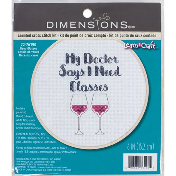 Dimensions Kit, I Need Glasses- 6x7in - Image 2