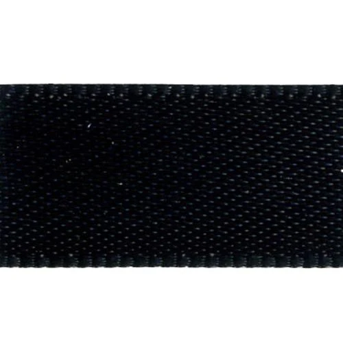 Double Sided Satin Ribbon, Black- 38mm x 2m