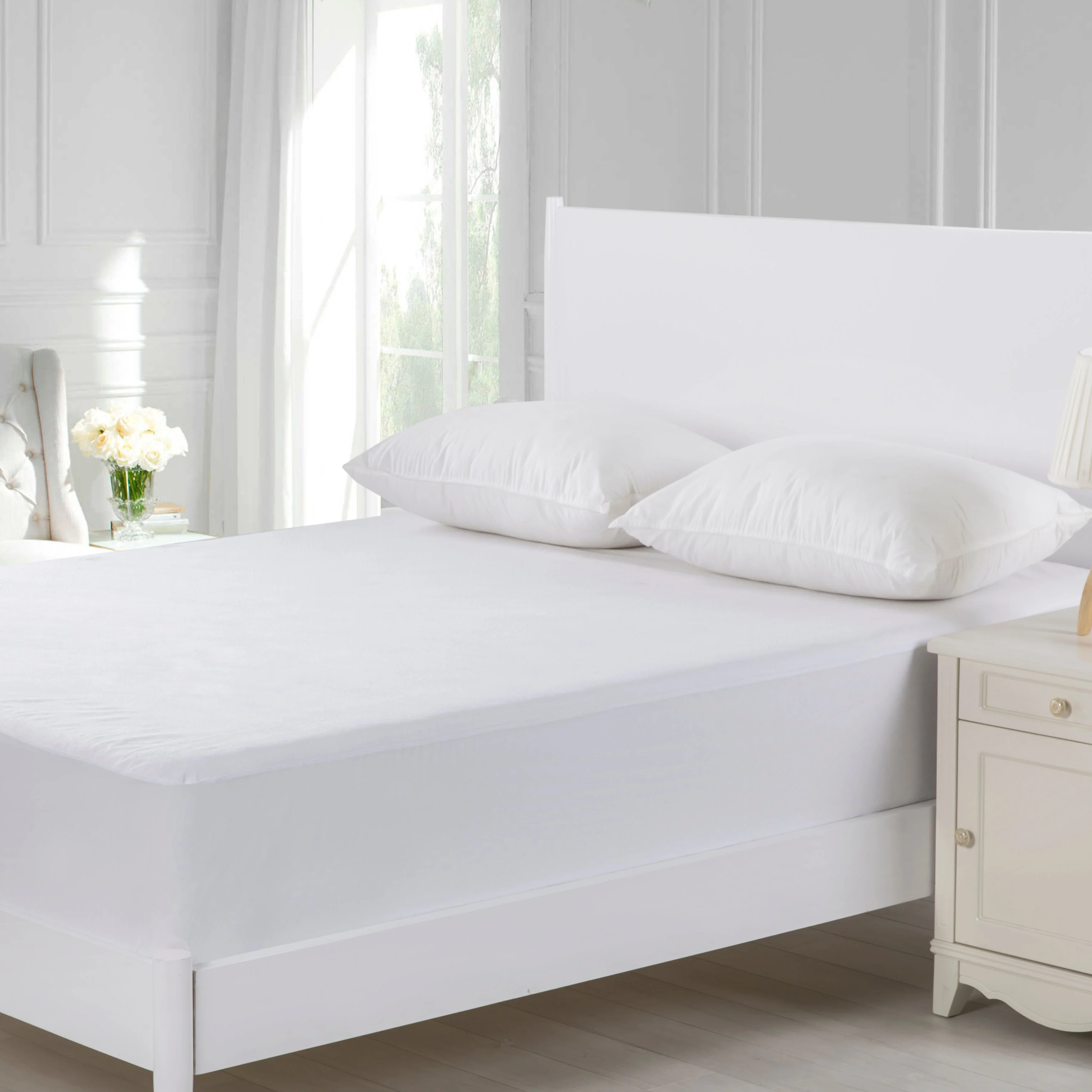 Dreamaker Cotton Terry Waterproof Mattress Protector - Image 3
