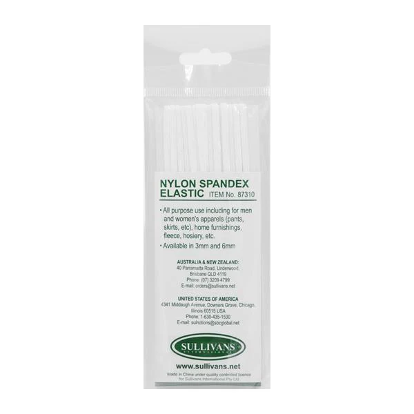 Sullivans Elastic, White- 3 mm - Image 3