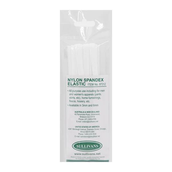 Sullivans Elastic, White- 6 mm - Image 3