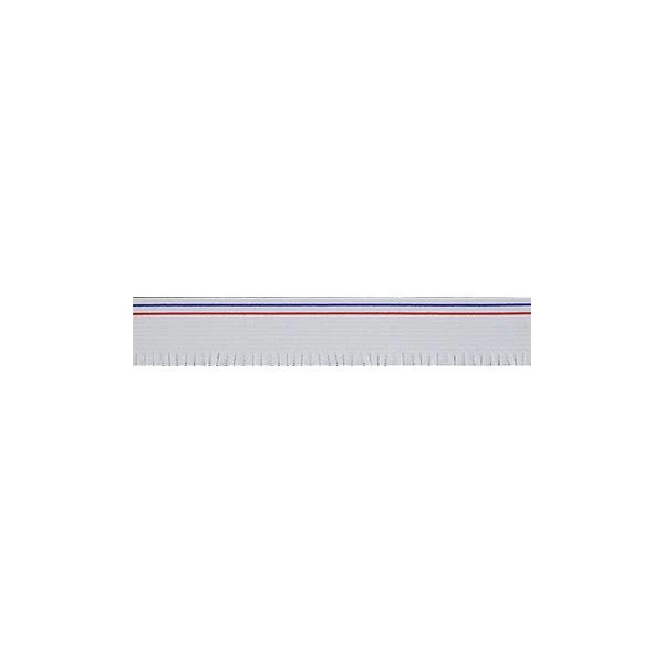 Sullivans Elastic, White / Navy & Red Stripe- 25 mm