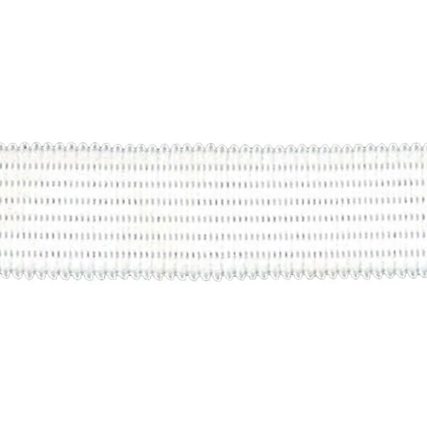 Sullivans Elastic Non Twist Triple Rubber, White- 12 mm