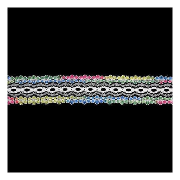 Sullivans Lace Eyelet, Multi- 25mm x 5m - Image 2