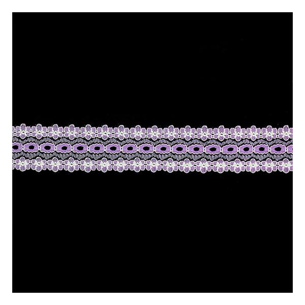 Sullivans Lace Eyelet, Lilac- 35mm x 5m - Image 2