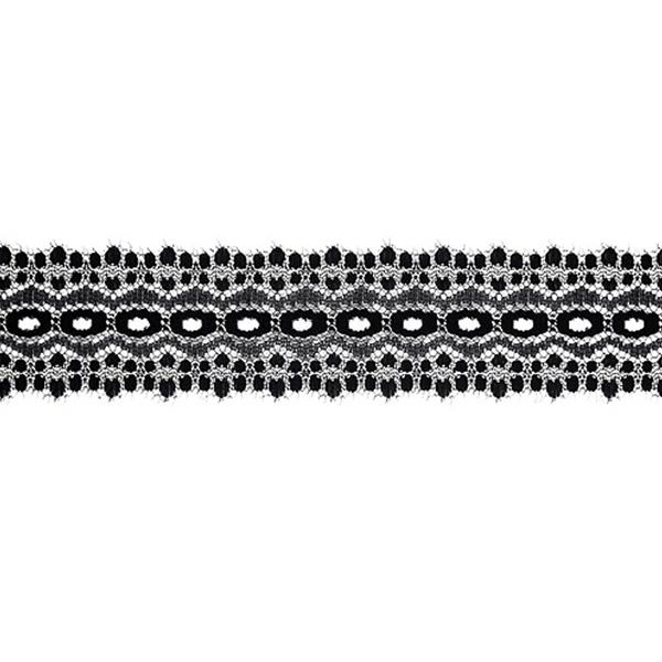 Sullivans Lace Eyelet, Black- 35mm x 5m - Image 2
