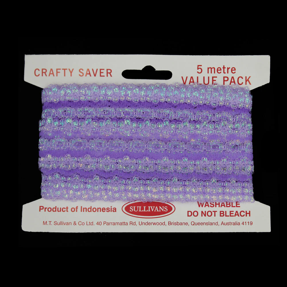 Sullivans Opal Lace Eyelet, 35mmx5m - Image 5