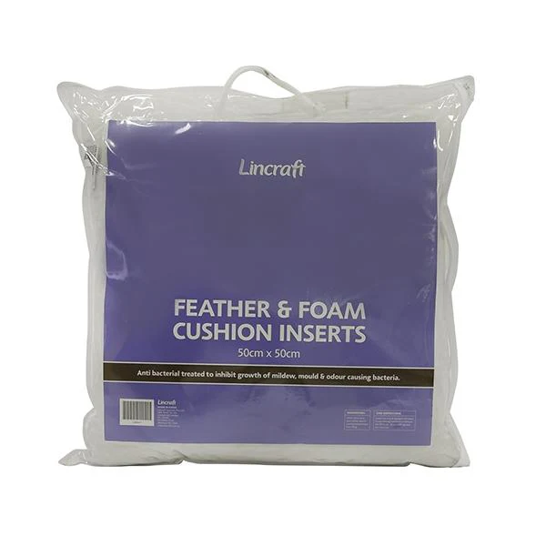 Feather and Foam Cushion Inserts, White - Image 3
