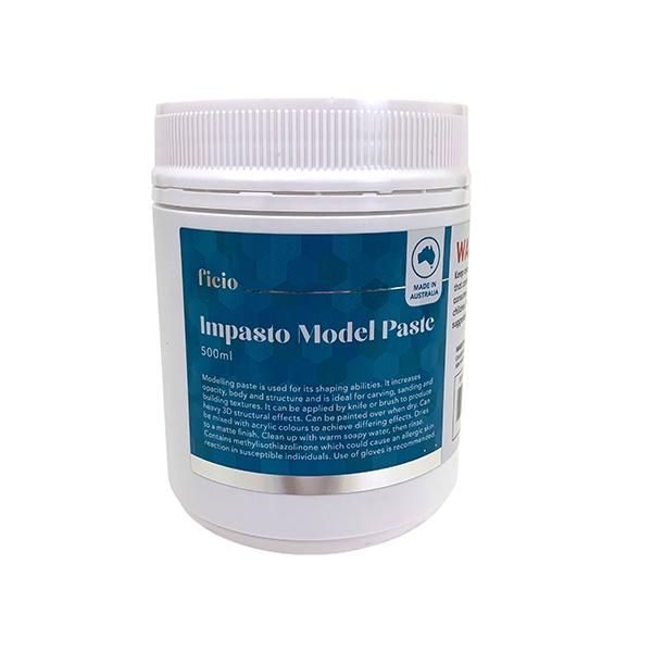 Ficio Impasto Model Paste Medium, White- 500ml - Image 2
