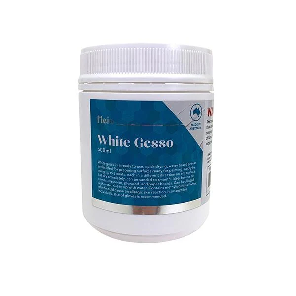 Ficio Acrylic Paint Gesso Medium - 500ml