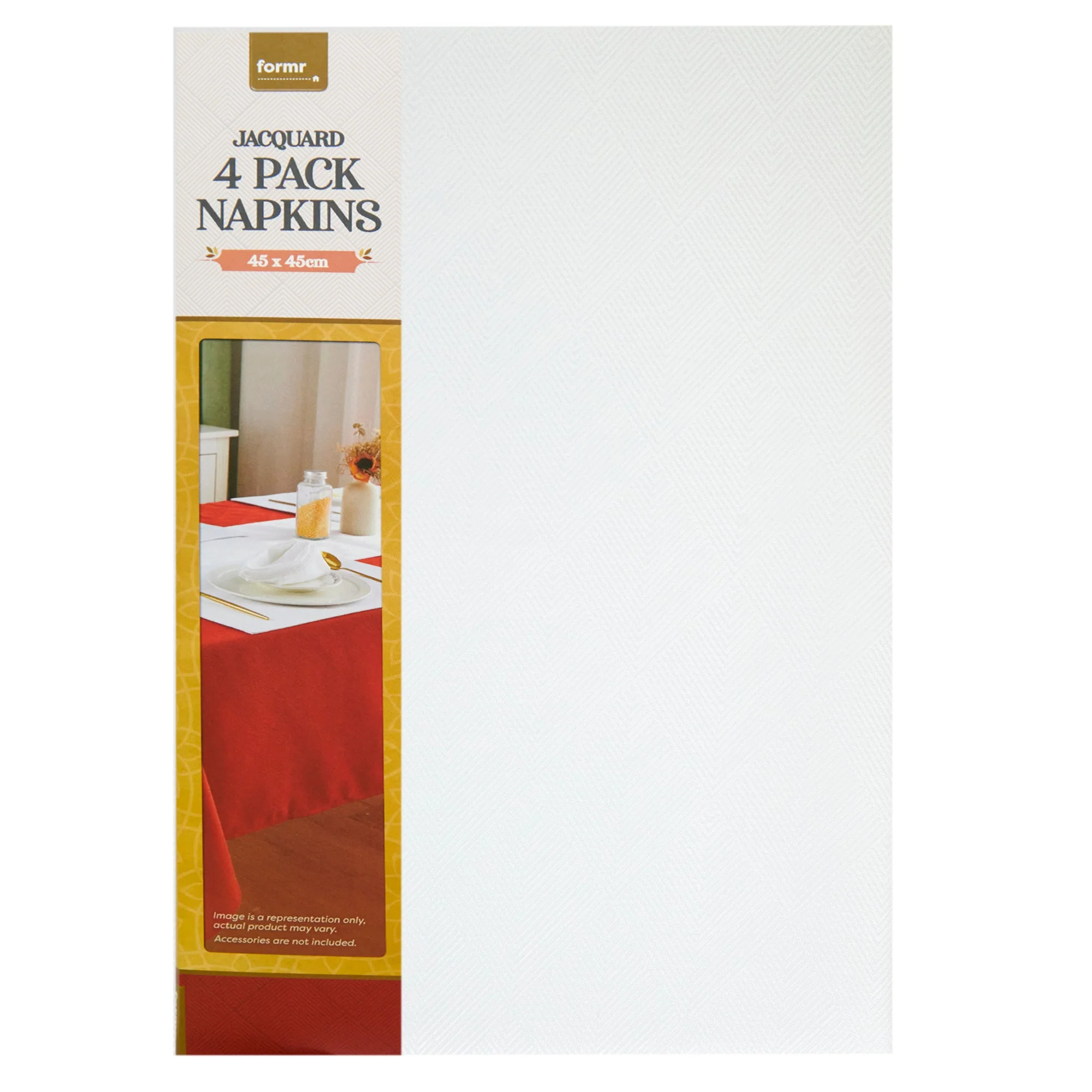 Formr Jacquard 4pk Napkin, 45x45cm - Image 3