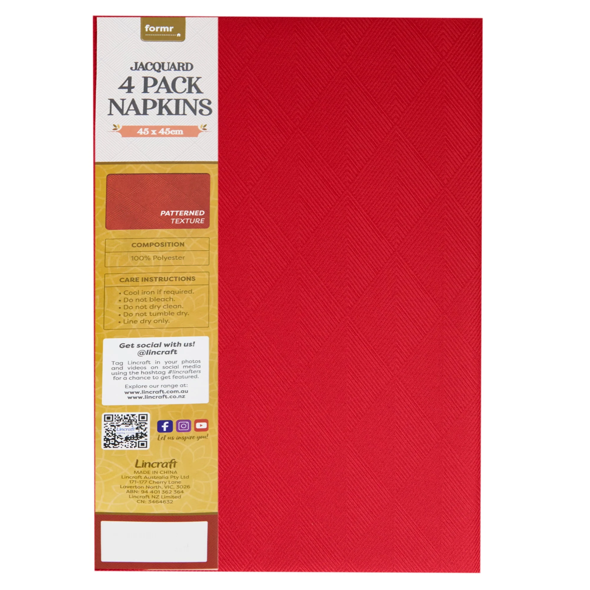 Formr Jacquard 4pk Napkin, 45x45cm - Image 4