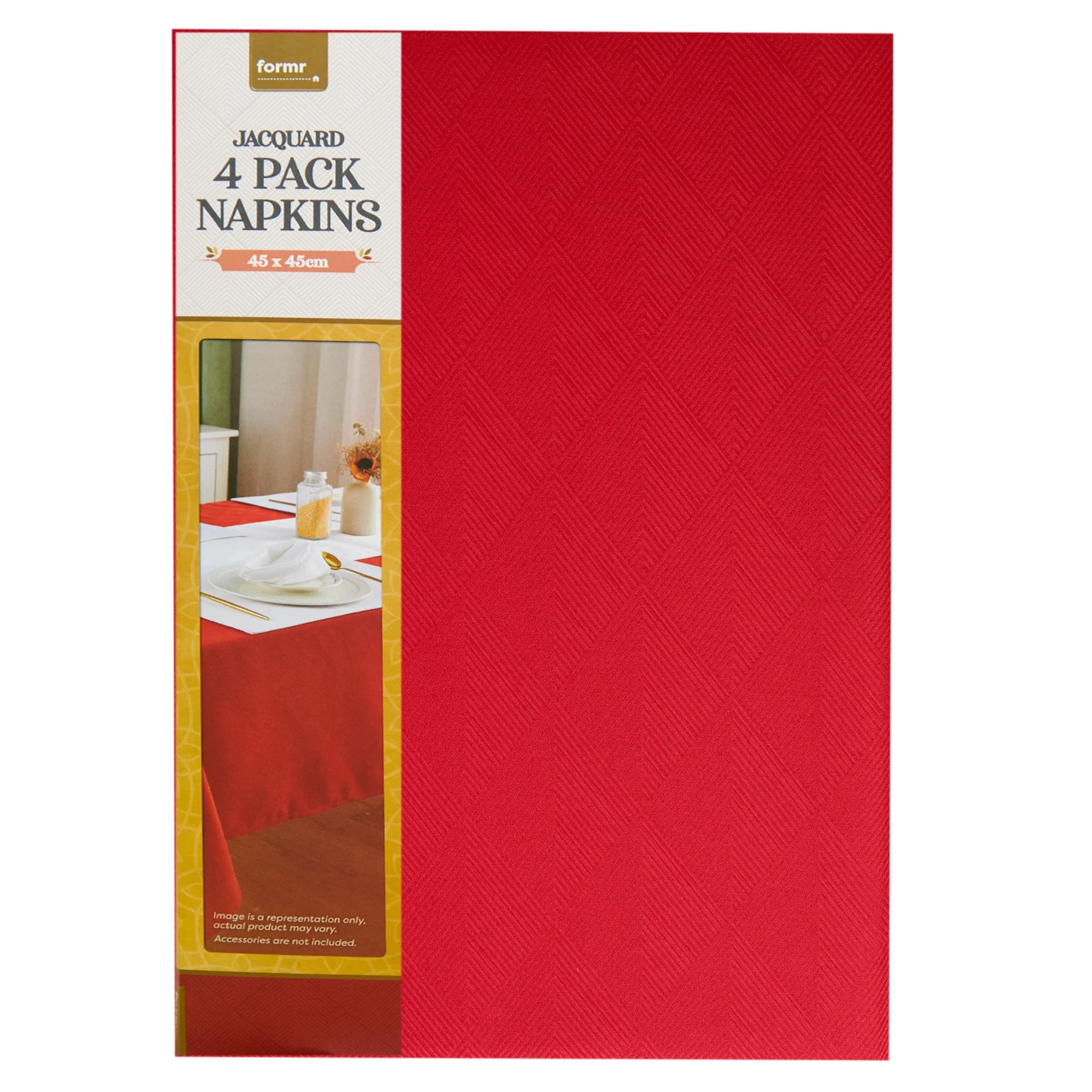 Formr Jacquard 4pk Napkin, 45x45cm - Image 5