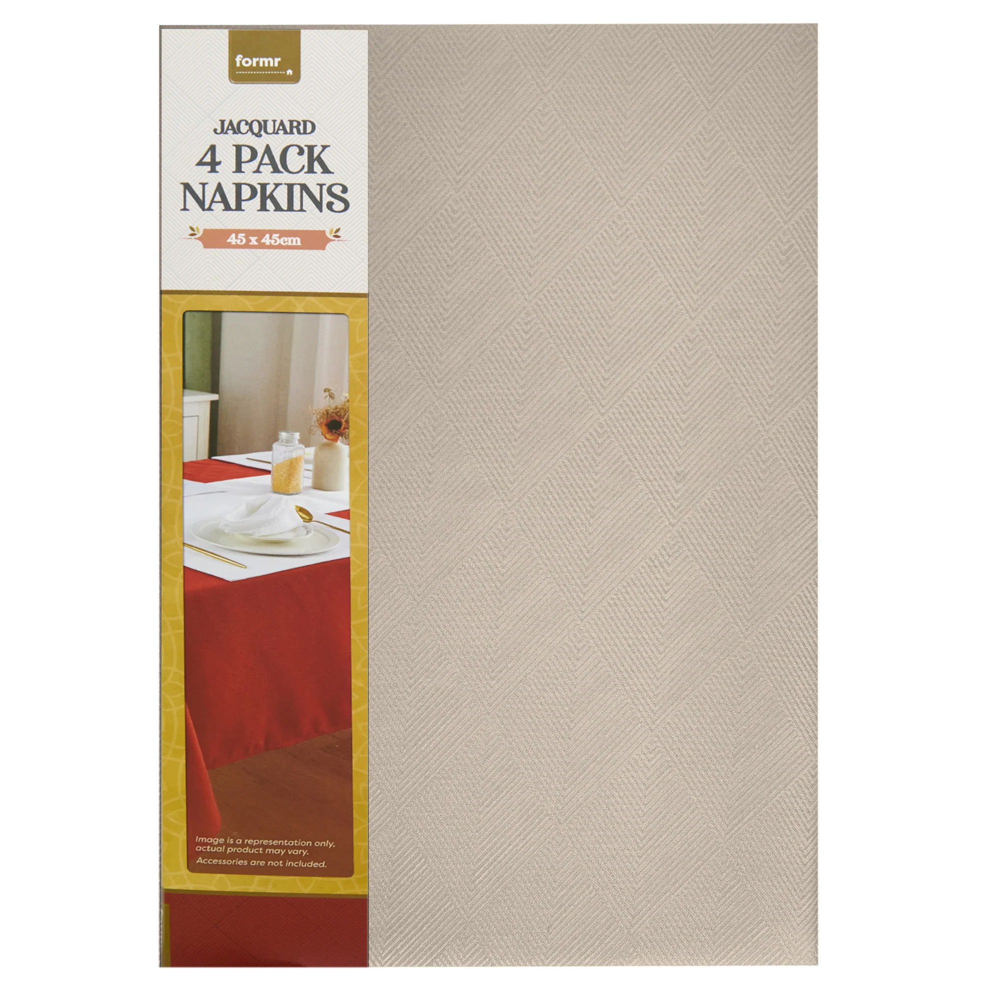 Formr Jacquard 4pk Napkin, 45x45cm - Image 9