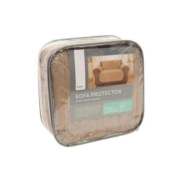 Formr Quilted Sofa Protector - Mocha - Image 3