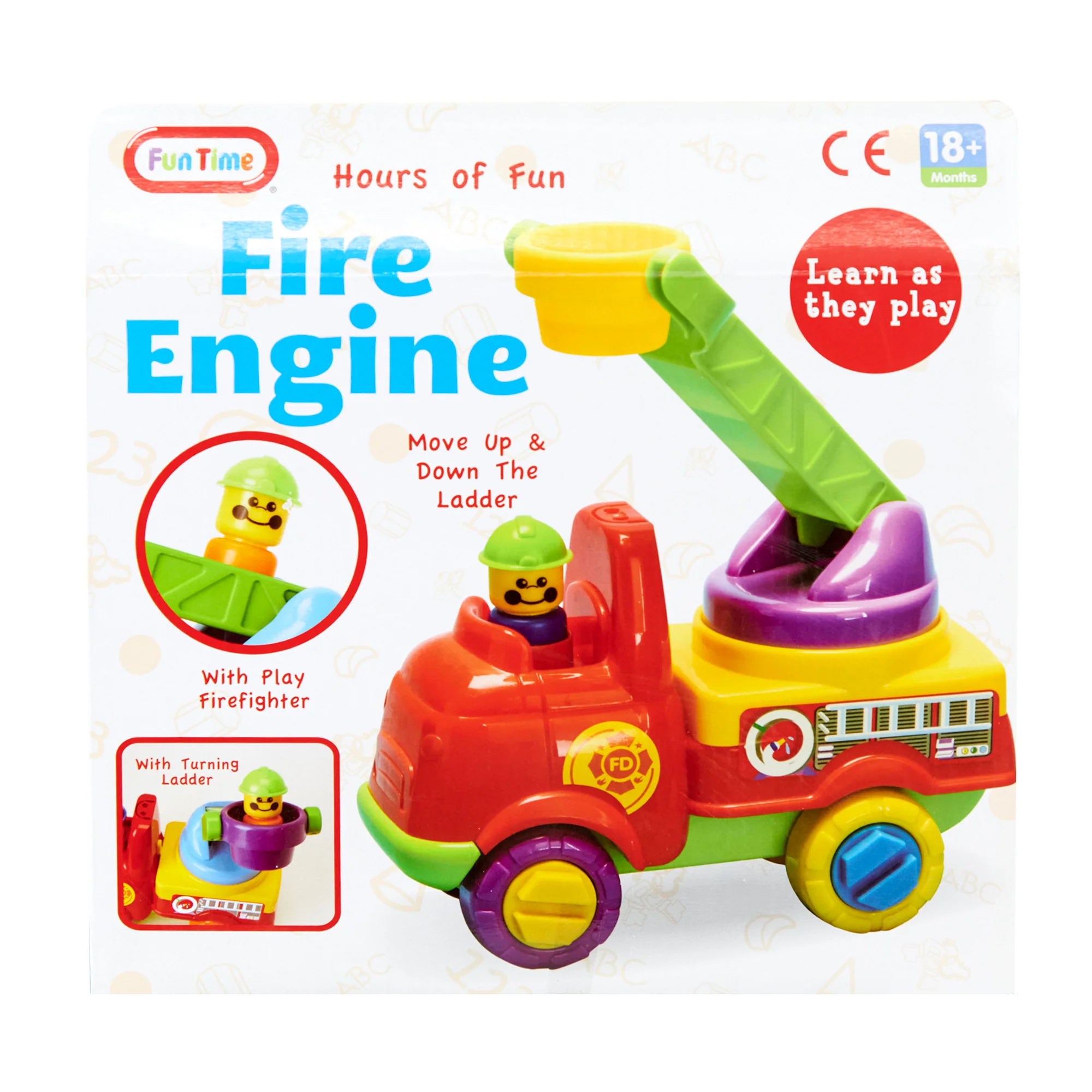 Funtime Push Along Fire Engine - Image 3