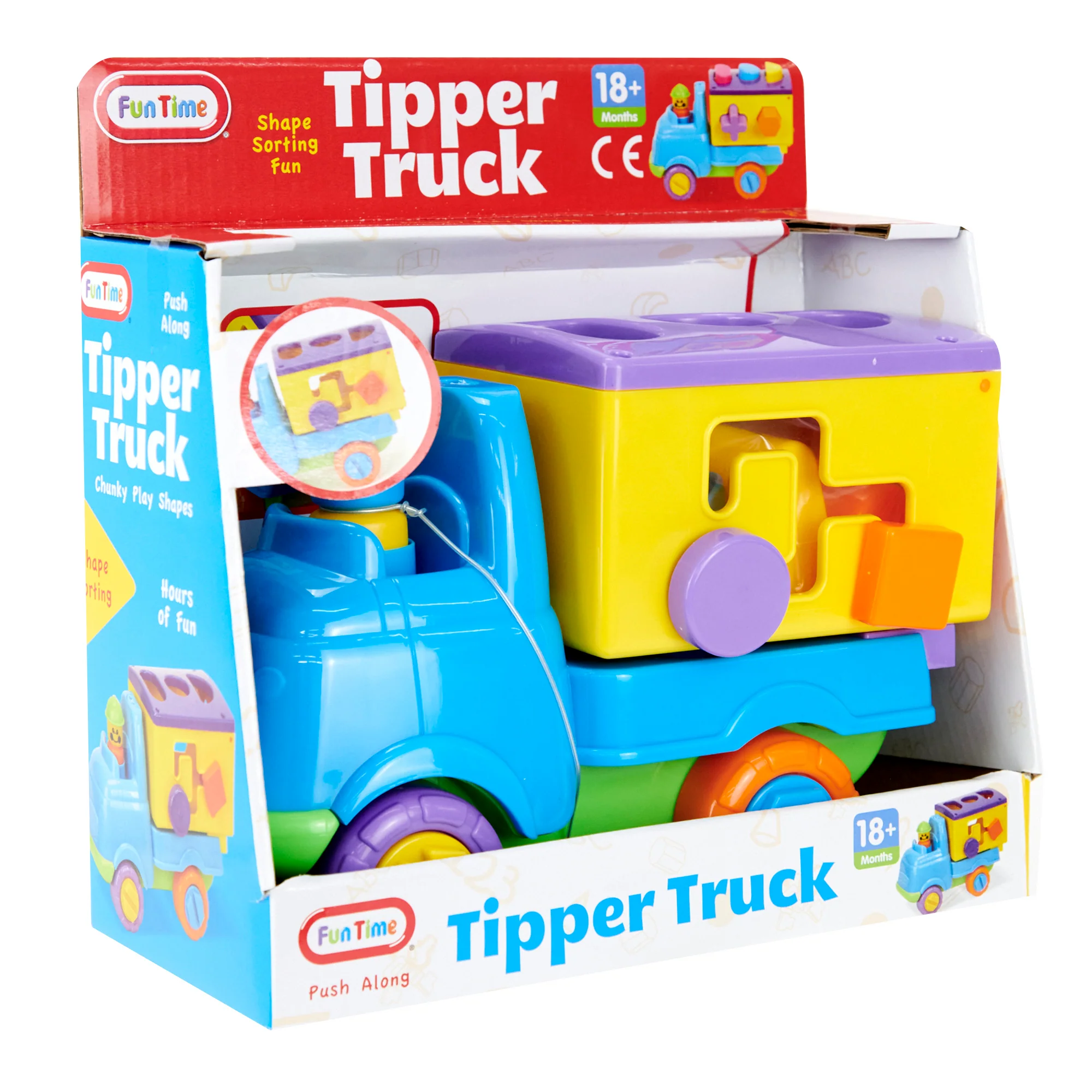 Funtime Push Along Shape Sorting Tipper Truck - Image 2