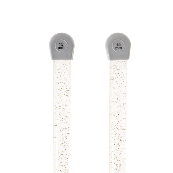 Glitter Knitting Needles - 30cm - Image 4