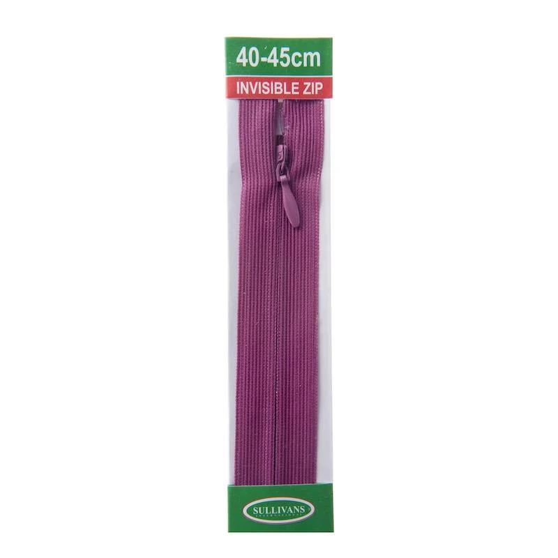 Sullivans Invisible Zip, Fuchsia - Image 3