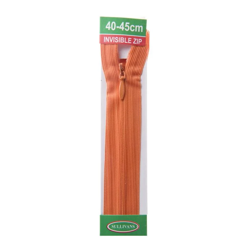 Sullivans Invisible Zip, Orange - Image 3