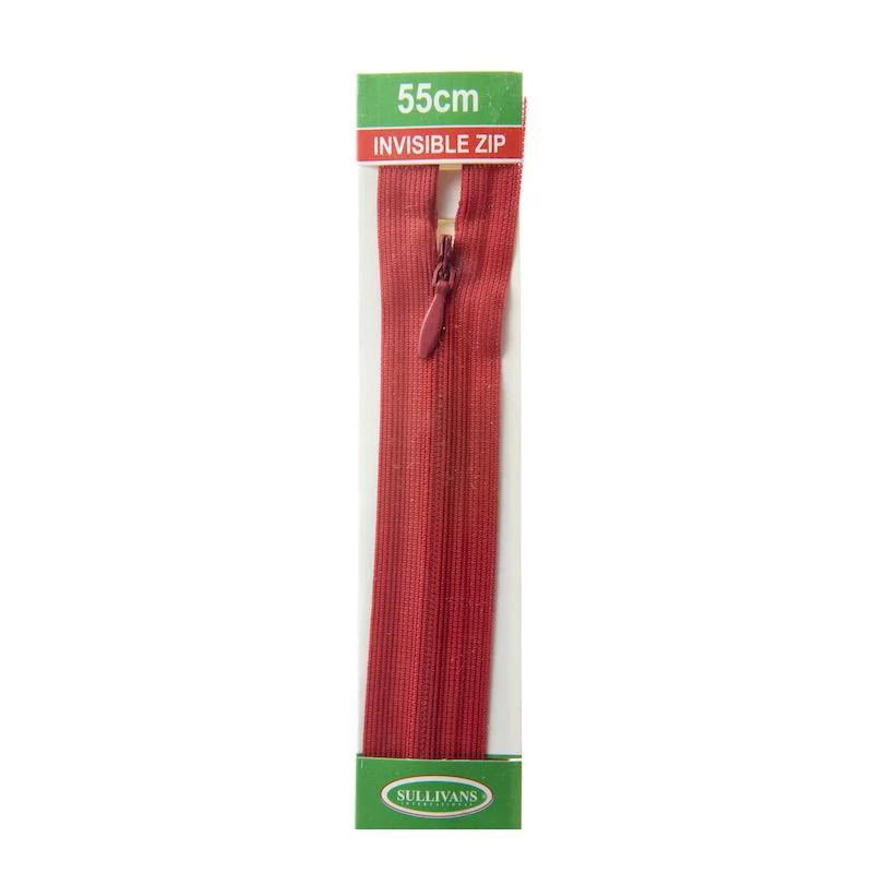 Sullivans Invisible Zip, Red - Image 4