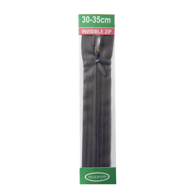 Sullivans Invisible Zip, School Grey - Image 2