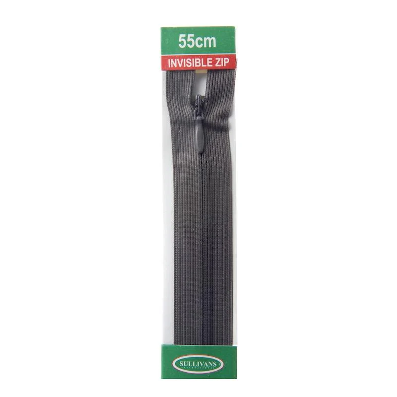 Sullivans Invisible Zip, School Grey - Image 4