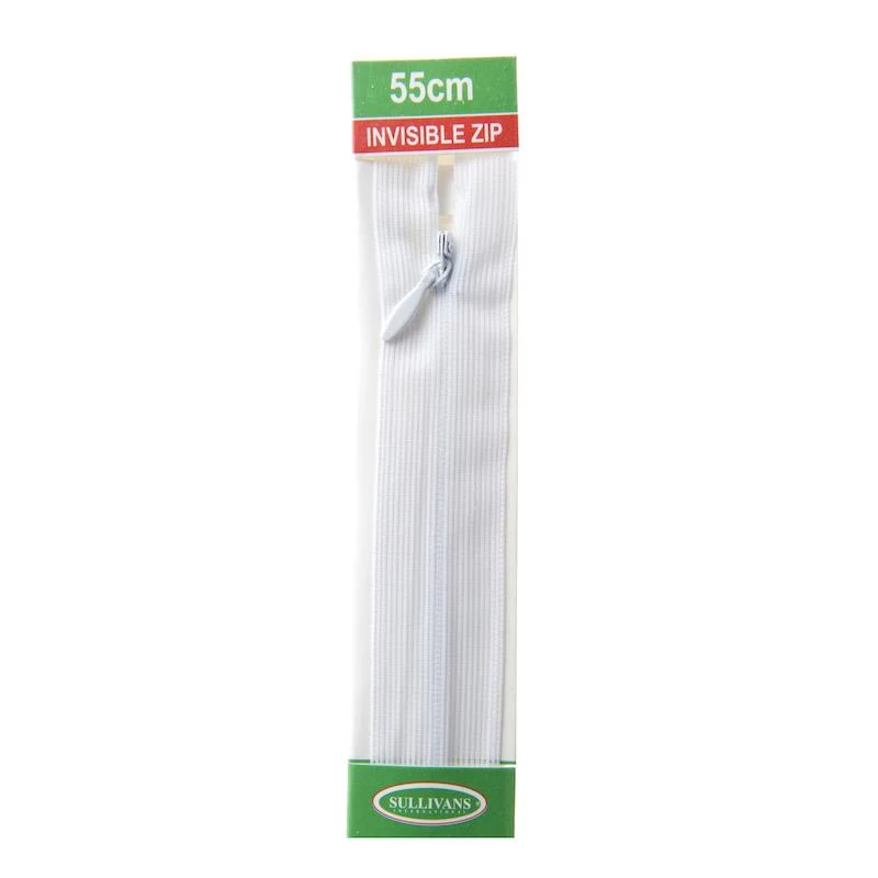 Sullivans Invisible Zip, White - Image 4