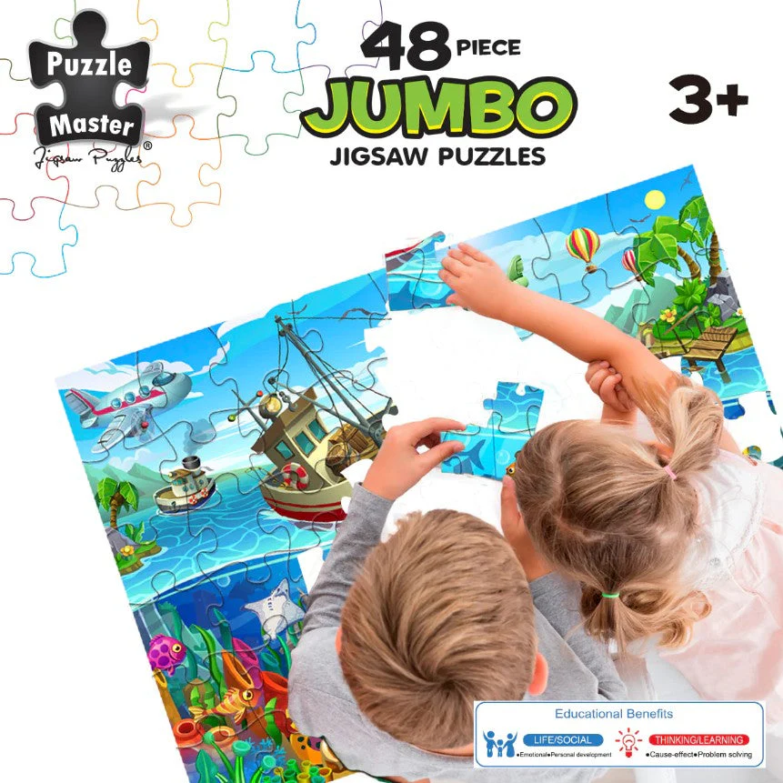 48-Piece Jumbo Floor Jigsaw Puzzle, Fishermans Wharf - Image 2