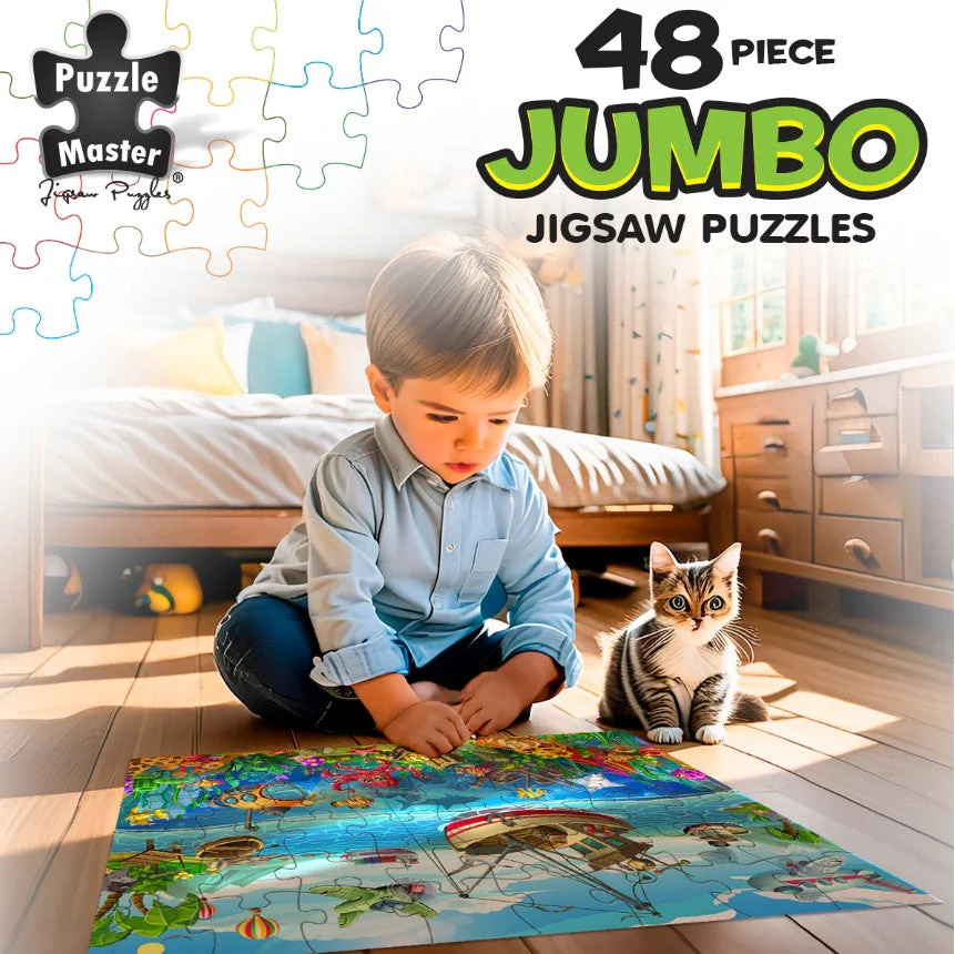 48-Piece Jumbo Floor Jigsaw Puzzle, Fishermans Wharf - Image 3