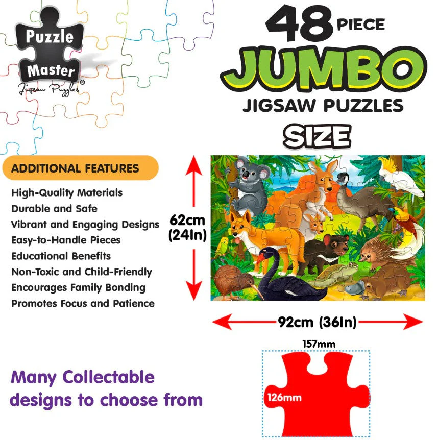 48-Piece Jumbo Floor Jigsaw Puzzle, Aussie Animals - Image 7