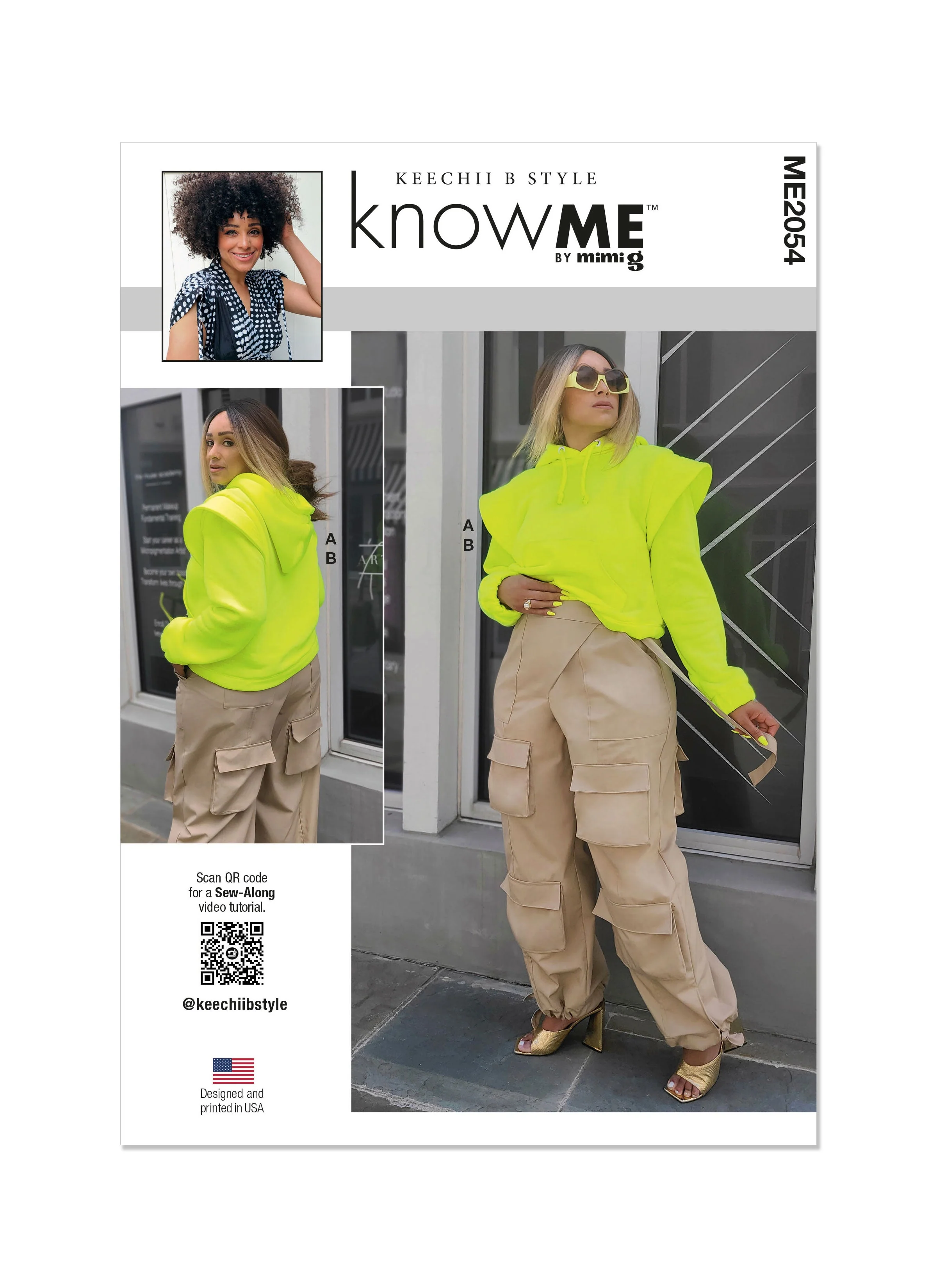 KnowMe Pattern Me2054 Misses' and Women's Sweatshirt and Cargo