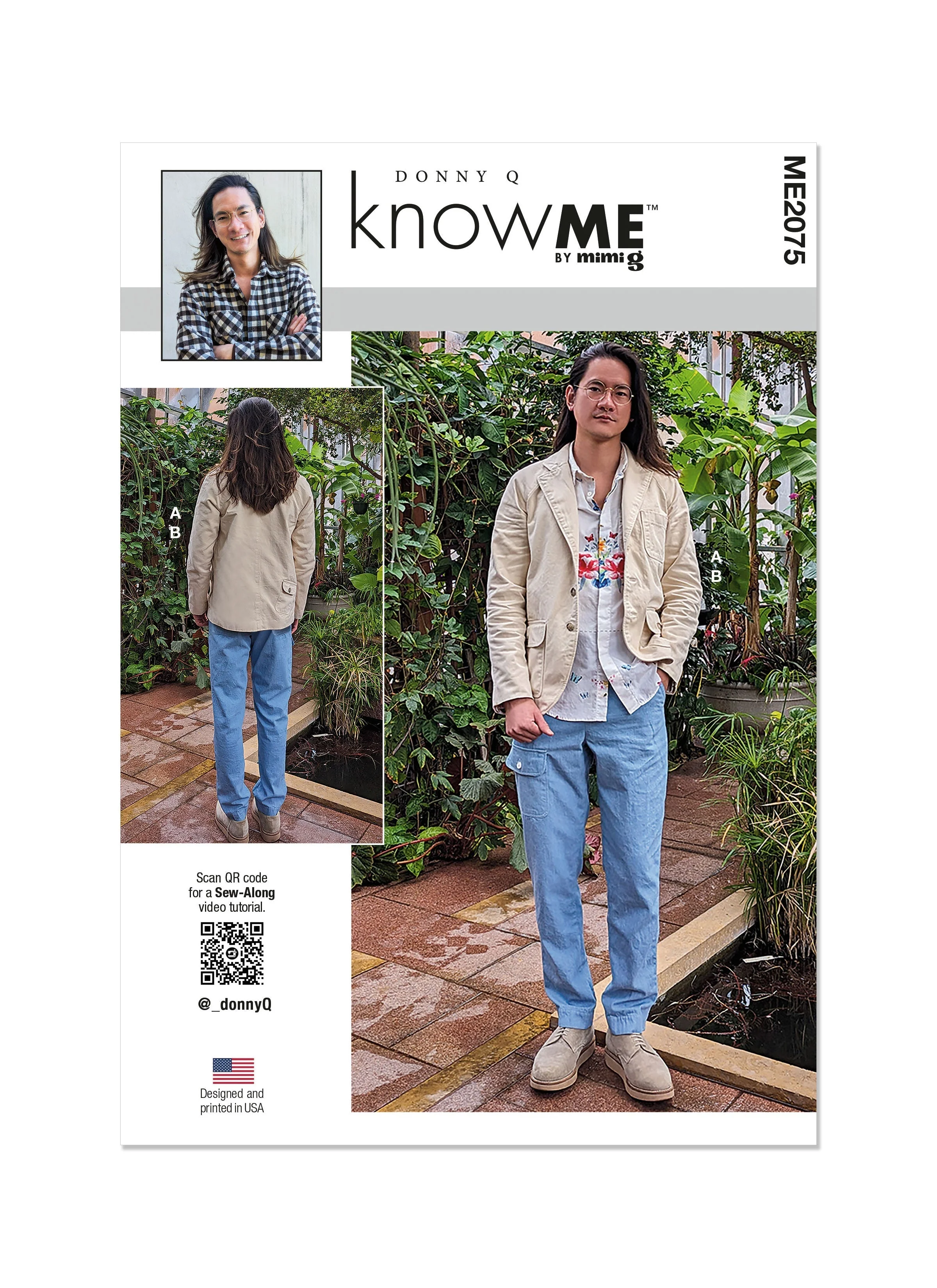 KnowMe Pattern Me2075 Men's Jacket and Pants