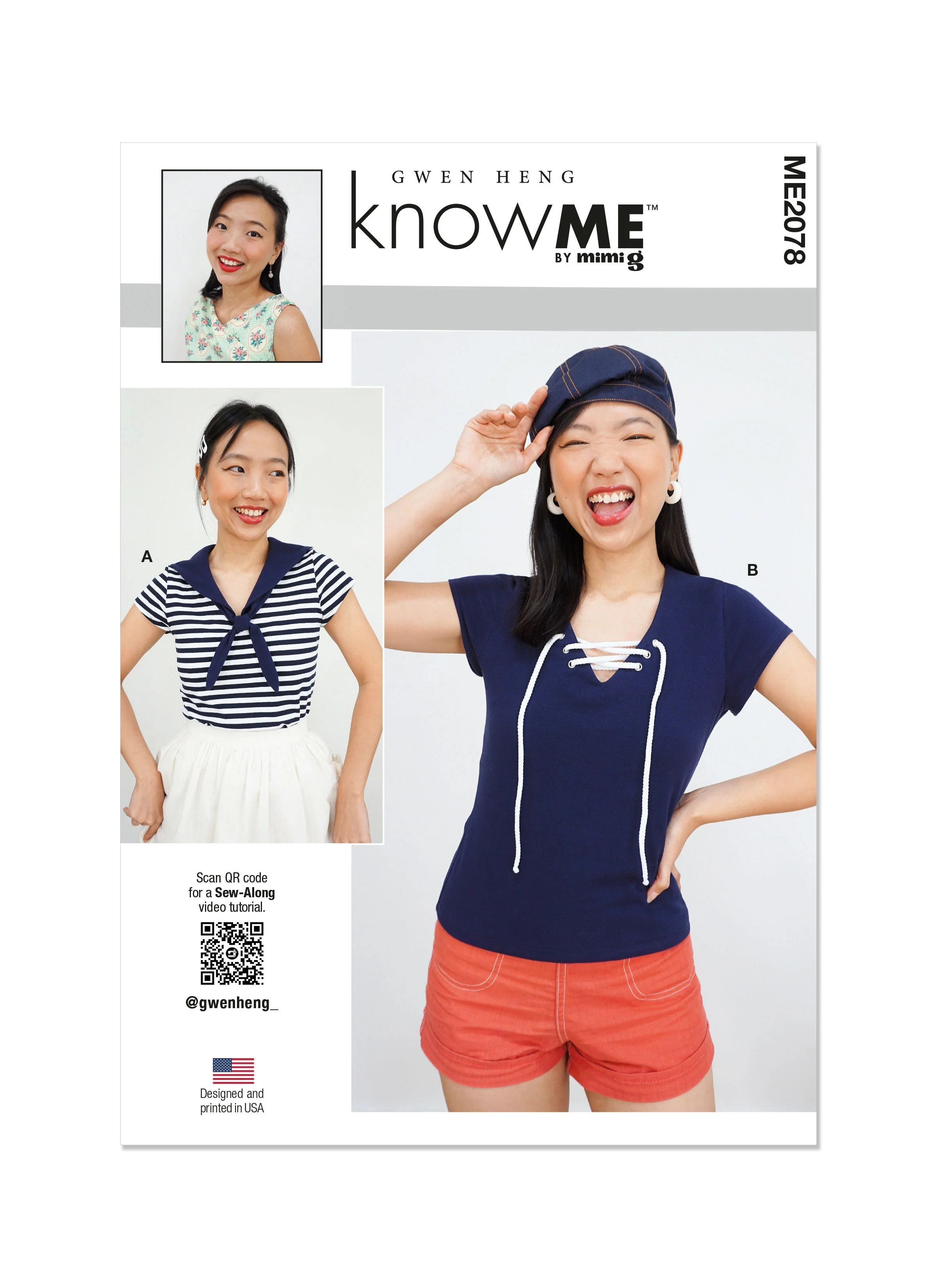 KnowMe Pattern Me2078 Misses' Top Vest